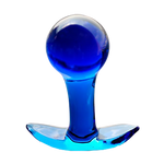 tapón anal Cristal Bola Azul