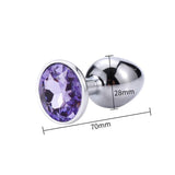 talla plug anal diamante violeta